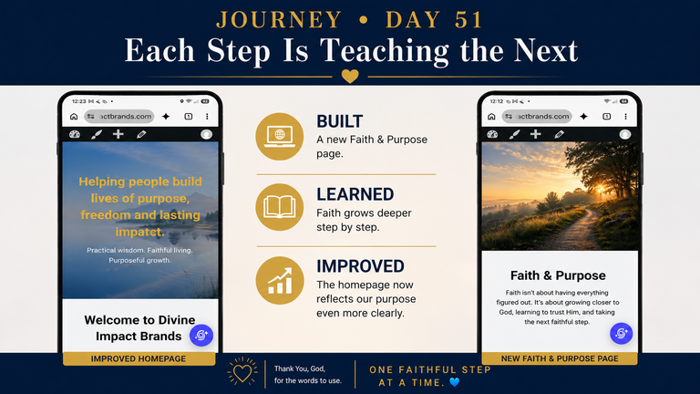 Journey Day 51 — Each Step Is Teaching the Next
